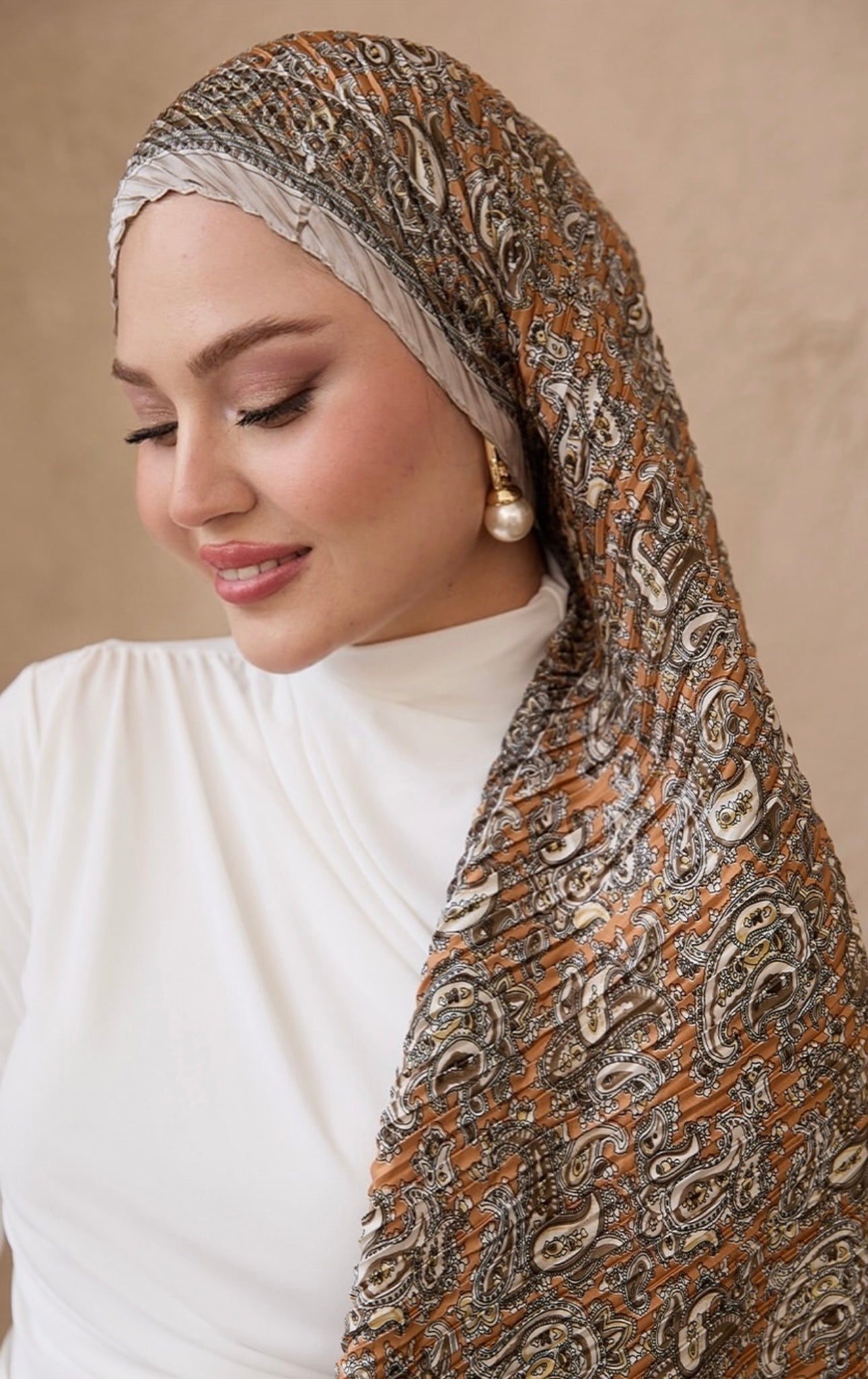 Plissé hijab