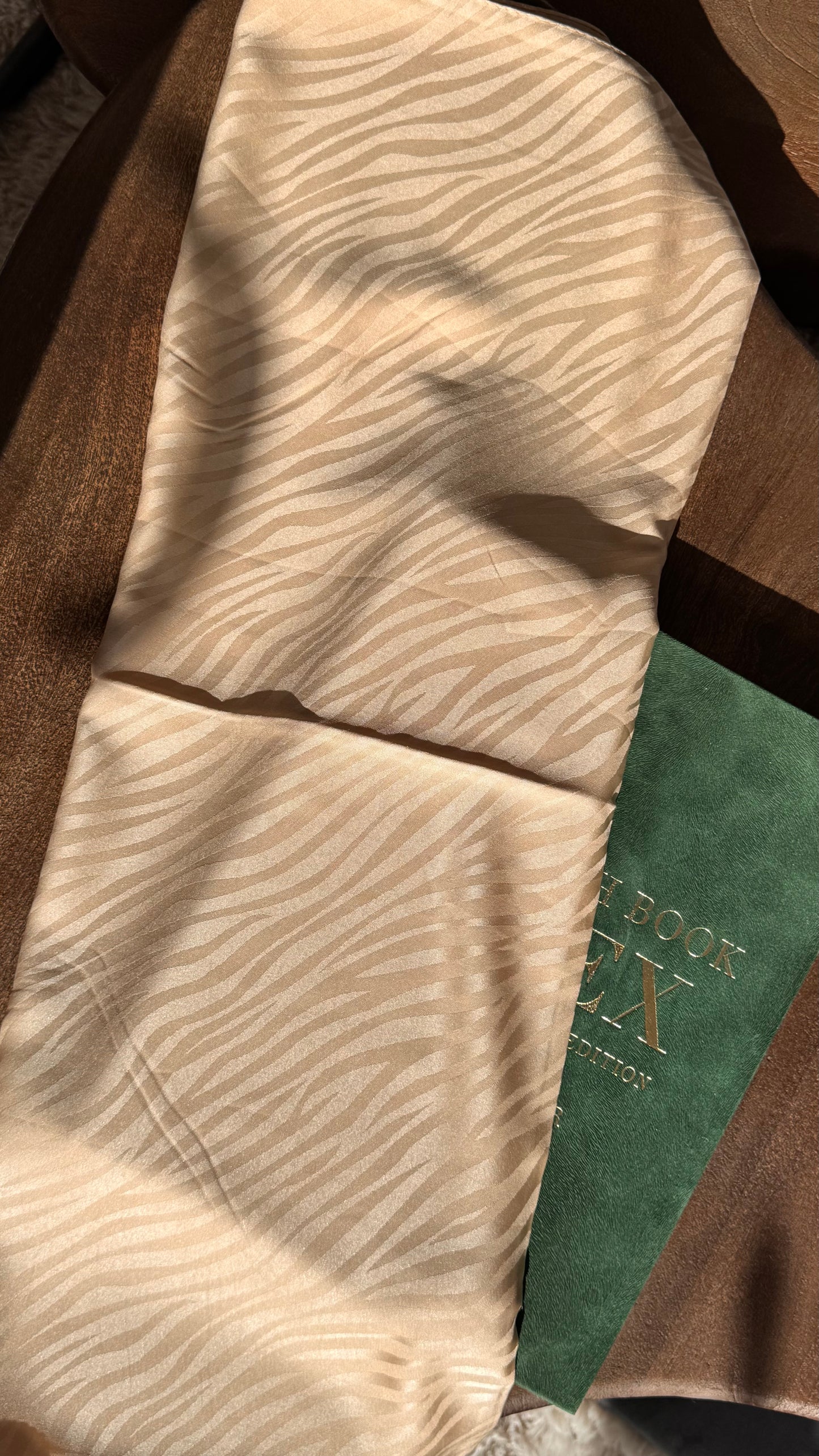 Jacquard Print Silk Scarf