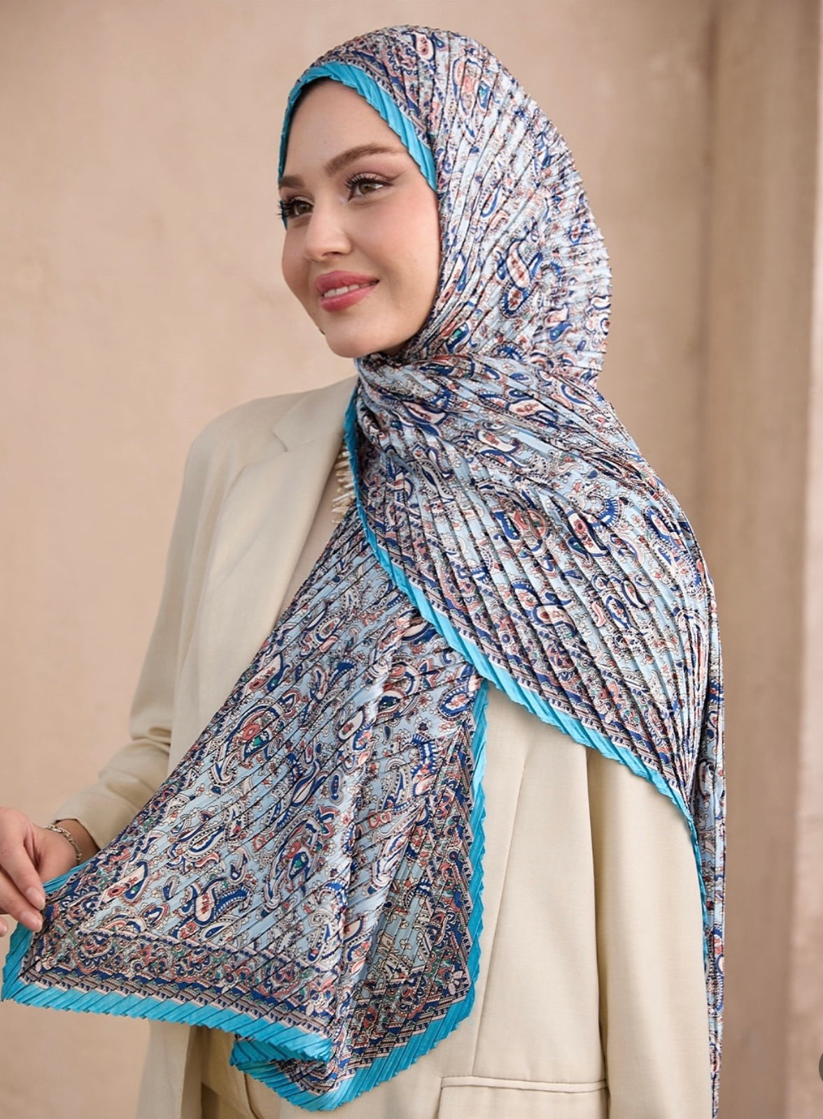 Plissé hijab