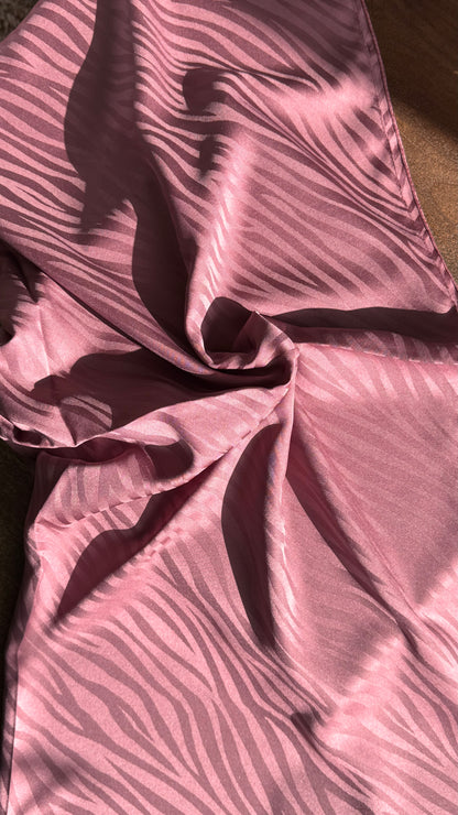 Jacquard Print Silk Scarf