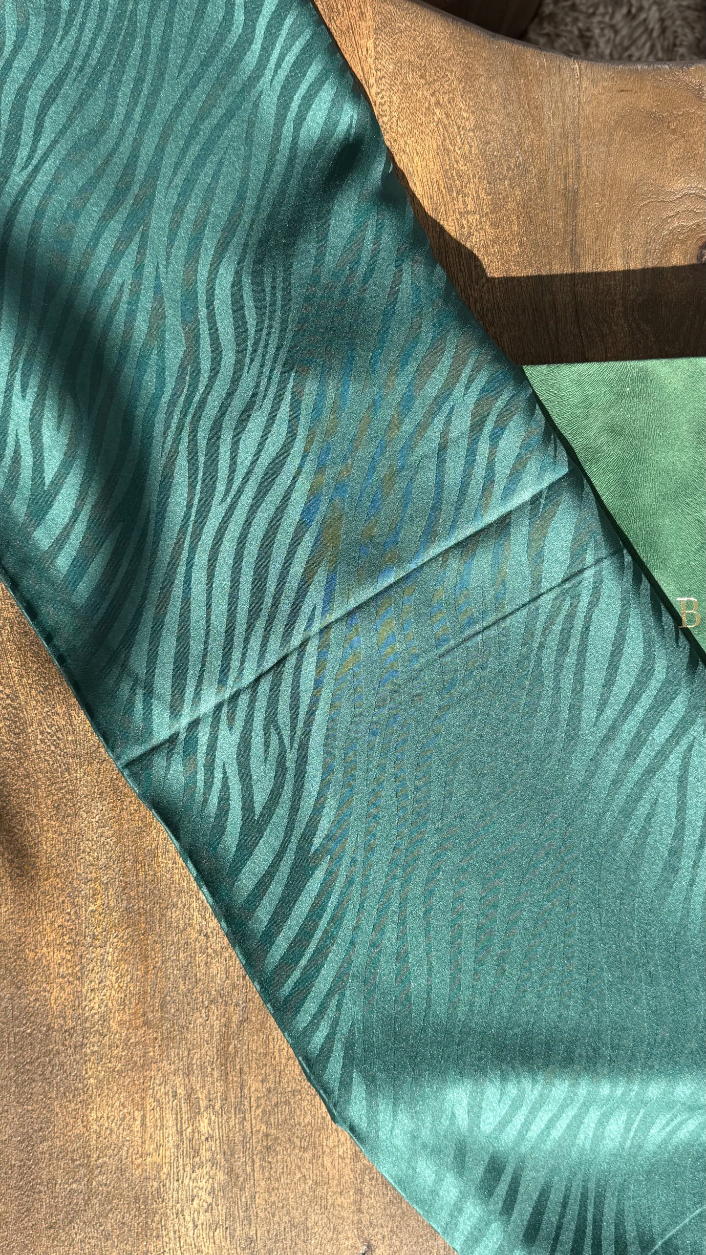 Jacquard Print Silk Scarf