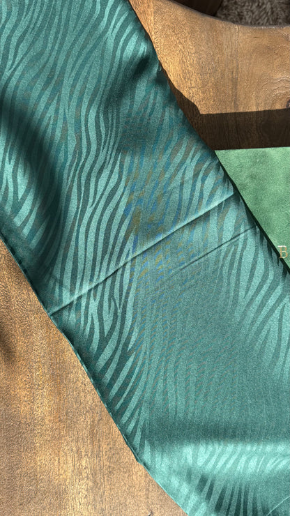 Jacquard Print Silk Scarf